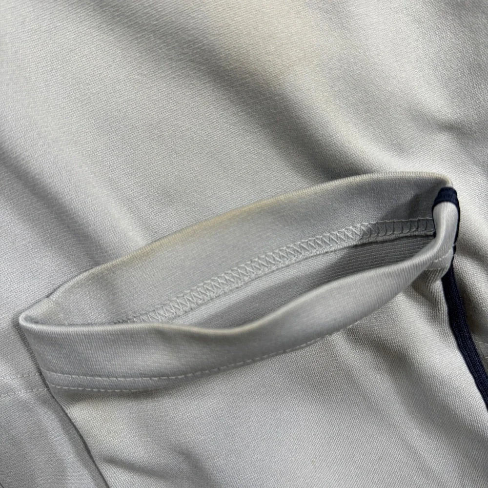 Nike Team Engineered Baseball Pants Gray Navy Blue Piping Mens Size Small